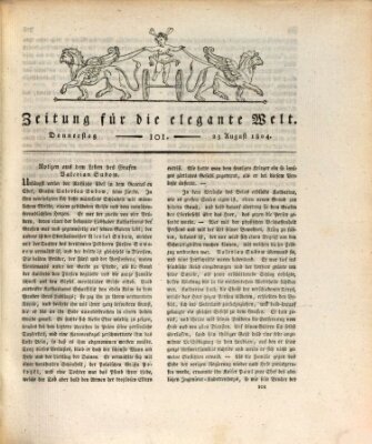 Zeitung für die elegante Welt Donnerstag 23. August 1804