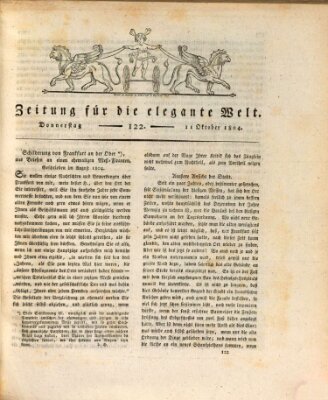 Zeitung für die elegante Welt Donnerstag 11. Oktober 1804