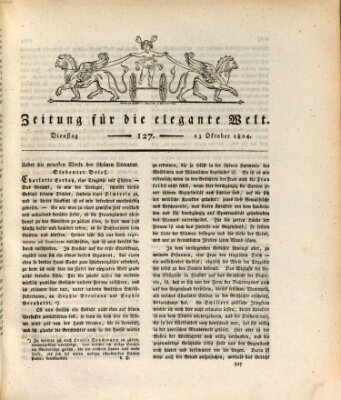 Zeitung für die elegante Welt Dienstag 23. Oktober 1804