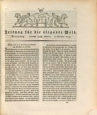 Zeitung für die elegante Welt Donnerstag 25. Oktober 1804