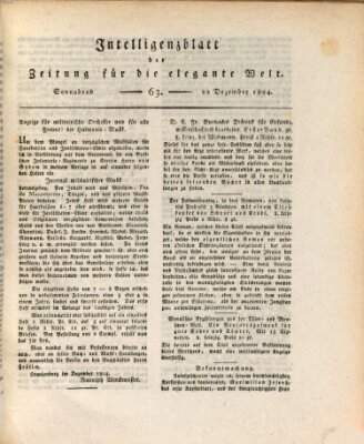 Zeitung für die elegante Welt Samstag 22. Dezember 1804