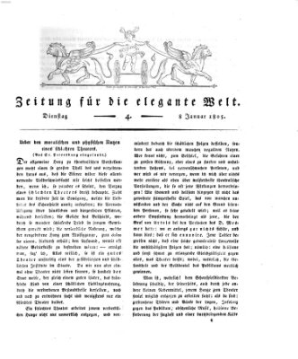 Zeitung für die elegante Welt Dienstag 8. Januar 1805