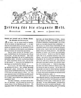 Zeitung für die elegante Welt Samstag 12. Januar 1805