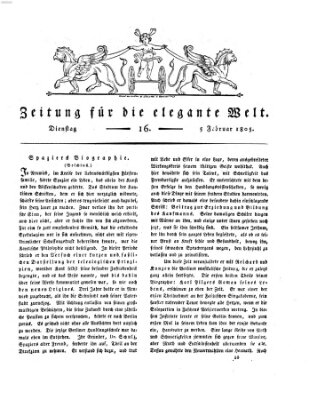 Zeitung für die elegante Welt Dienstag 5. Februar 1805