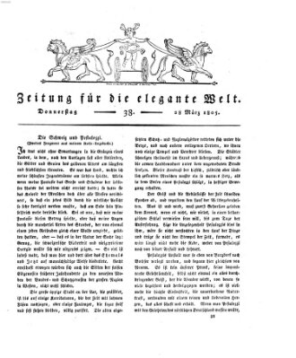 Zeitung für die elegante Welt Donnerstag 28. März 1805