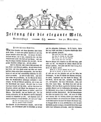 Zeitung für die elegante Welt Donnerstag 30. Mai 1805