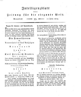 Zeitung für die elegante Welt Samstag 27. Juli 1805