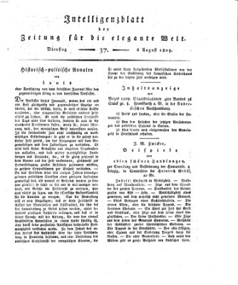 Zeitung für die elegante Welt Dienstag 6. August 1805