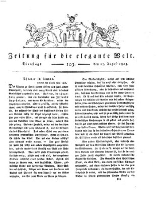 Zeitung für die elegante Welt Dienstag 27. August 1805