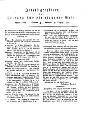 Zeitung für die elegante Welt Samstag 31. August 1805