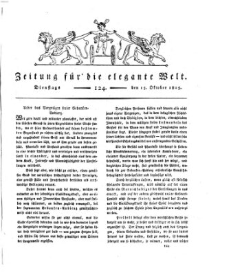 Zeitung für die elegante Welt Dienstag 15. Oktober 1805