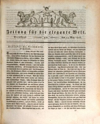 Zeitung für die elegante Welt Dienstag 13. Mai 1806