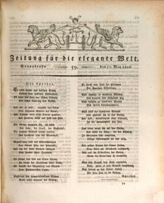 Zeitung für die elegante Welt Samstag 17. Mai 1806