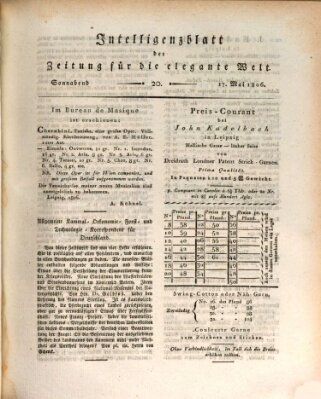 Zeitung für die elegante Welt Samstag 17. Mai 1806