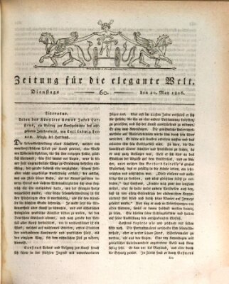 Zeitung für die elegante Welt Dienstag 20. Mai 1806