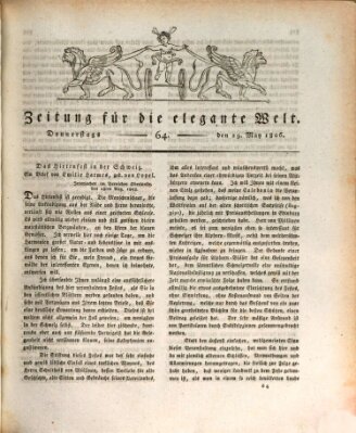 Zeitung für die elegante Welt Donnerstag 29. Mai 1806
