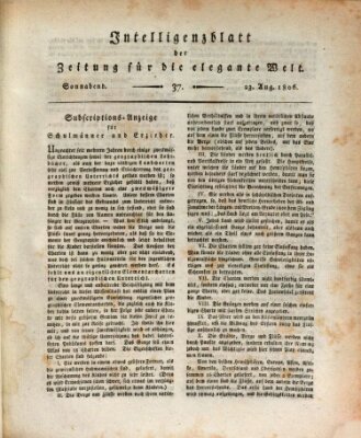 Zeitung für die elegante Welt Samstag 23. August 1806