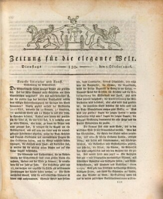 Zeitung für die elegante Welt Dienstag 7. Oktober 1806