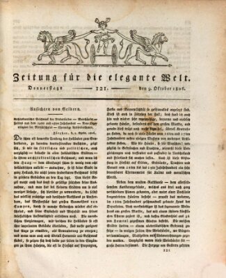 Zeitung für die elegante Welt Donnerstag 9. Oktober 1806