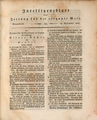 Zeitung für die elegante Welt Samstag 29. November 1806