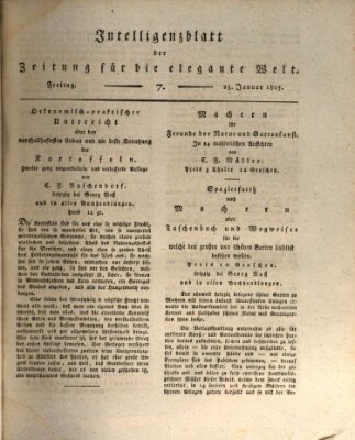 Zeitung für die elegante Welt Freitag 23. Januar 1807