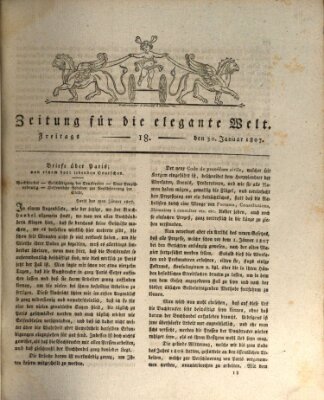 Zeitung für die elegante Welt Freitag 30. Januar 1807