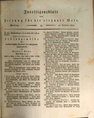 Zeitung für die elegante Welt Freitag 30. Januar 1807