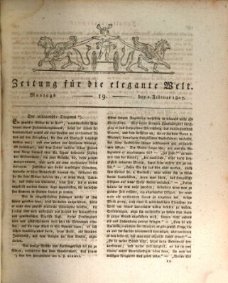 Zeitung für die elegante Welt Montag 2. Februar 1807