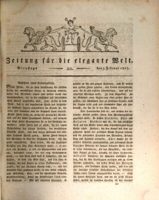 Zeitung für die elegante Welt Dienstag 3. Februar 1807