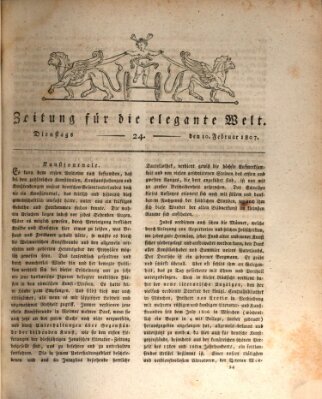 Zeitung für die elegante Welt Dienstag 10. Februar 1807