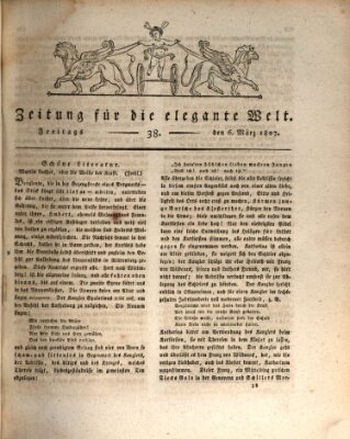 Zeitung für die elegante Welt Freitag 6. März 1807
