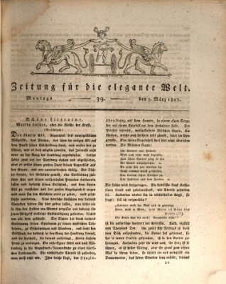 Zeitung für die elegante Welt Montag 9. März 1807