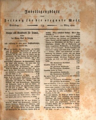 Zeitung für die elegante Welt Dienstag 17. März 1807