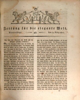 Zeitung für die elegante Welt Donnerstag 19. März 1807