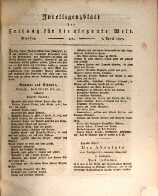 Zeitung für die elegante Welt Dienstag 7. April 1807