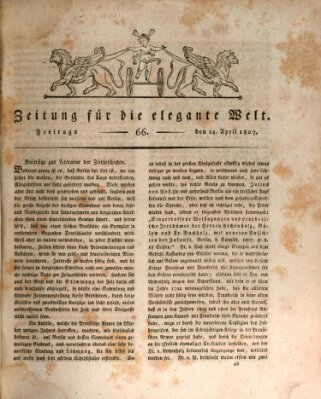 Zeitung für die elegante Welt Freitag 24. April 1807