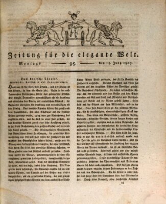 Zeitung für die elegante Welt Montag 15. Juni 1807