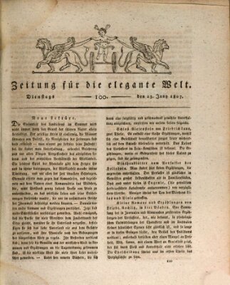 Zeitung für die elegante Welt Dienstag 23. Juni 1807
