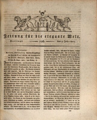 Zeitung für die elegante Welt Freitag 3. Juli 1807