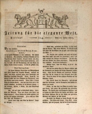 Zeitung für die elegante Welt Freitag 17. Juli 1807