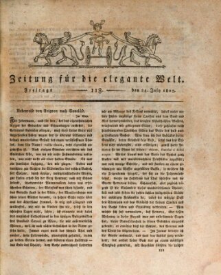 Zeitung für die elegante Welt Freitag 24. Juli 1807