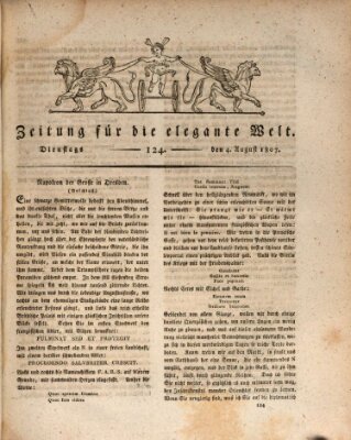 Zeitung für die elegante Welt Dienstag 4. August 1807