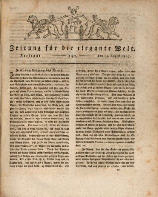 Zeitung für die elegante Welt Freitag 14. August 1807