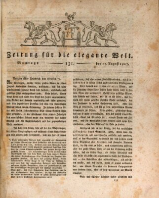 Zeitung für die elegante Welt Montag 17. August 1807