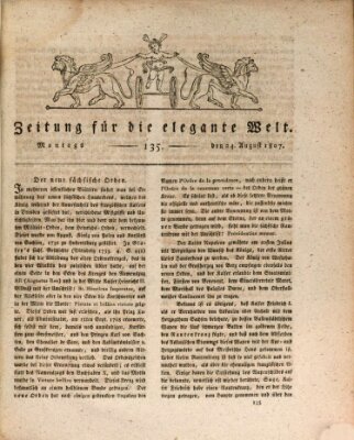 Zeitung für die elegante Welt Montag 24. August 1807