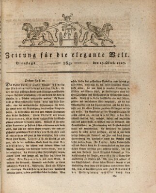 Zeitung für die elegante Welt Dienstag 13. Oktober 1807