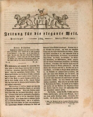 Zeitung für die elegante Welt Freitag 23. Oktober 1807