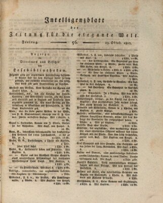 Zeitung für die elegante Welt Freitag 23. Oktober 1807