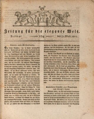 Zeitung für die elegante Welt Freitag 30. Oktober 1807