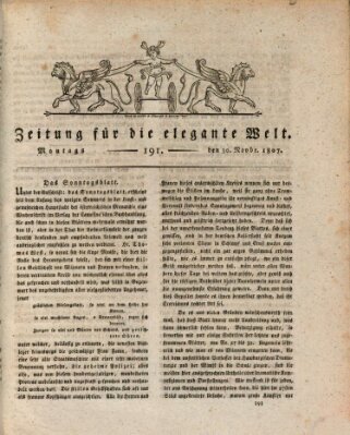 Zeitung für die elegante Welt Montag 30. November 1807